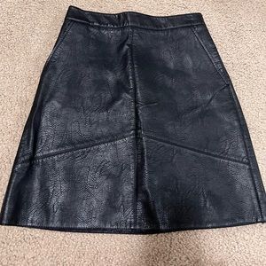Zara leather skirt